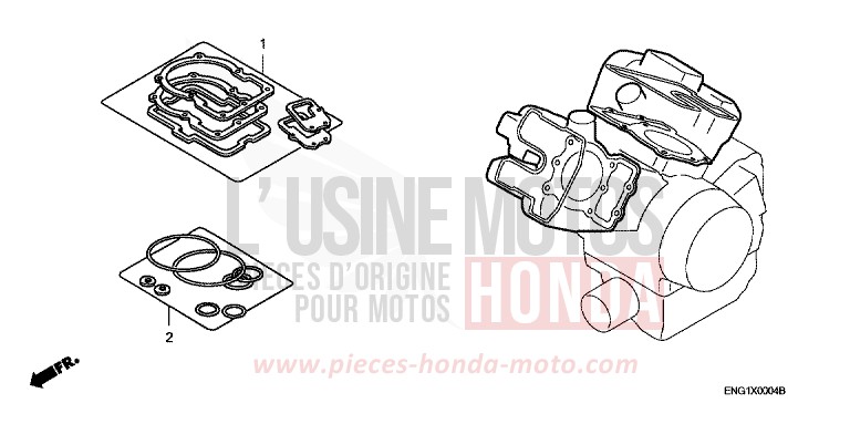 TROUSSE DE JOINT A de VTR1000 SP-2 GRAPHITE BLACK (NHB01) 2006
